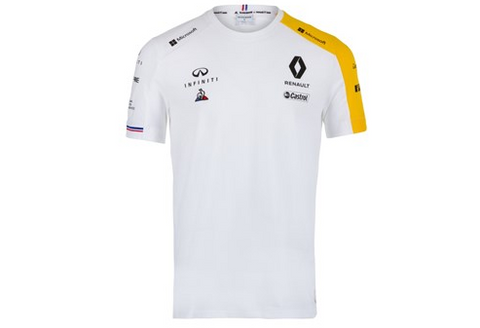Renault White Replica Men s T Shirt