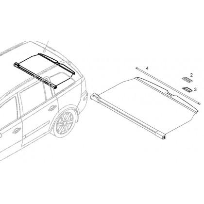 Vauxhall Zafira B Boot Blind | Vauxhall Interior Protection & Storage ...