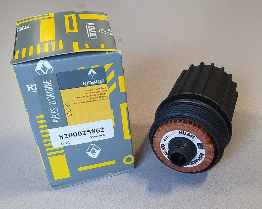 Renault / Dacia Oil Filter - 8200025862 - Clio, Kangoo, Modus, Twingo, Logan, Sandero