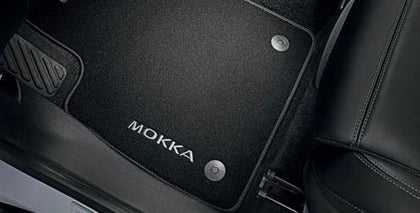 Vauxhall Mokka X Footwell Tailored Floor Mats - Velour Carpet - Cocoa