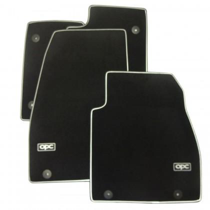 Vauxhall Insignia A Velour Carpet Fotwell Floor Mats Black - with