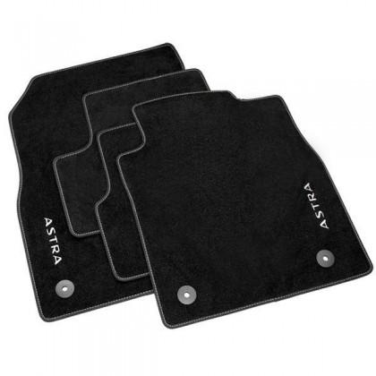 Vauxhall Astra J - Footwell Tailored Floor Mats - Carpet Velour - Black
