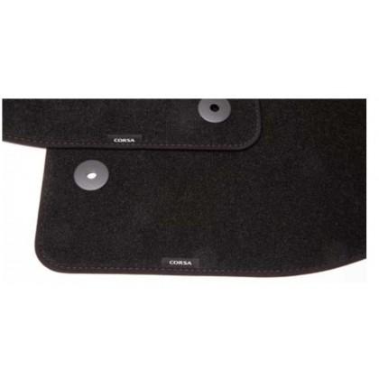 Vauxhall Carpet Footwell Floor Mats for Corsa E/Corsavan E - Jet Black