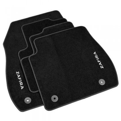 Vauxhall Zafira - Footwell Tailored Floor Mats - Carpet Velour - Black
