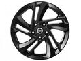 Nissan 17" Alloy Wheel Black - Snow Flake - Qashqai
