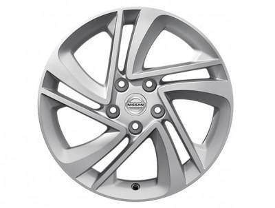 Nissan 17" Alloy Wheel Silver - Snow Flake - Qashqai