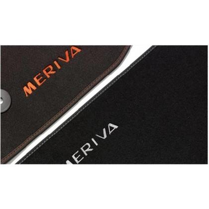Vauxhall Meriva B - Footwell Floor Mats - Velour Carpet - Black