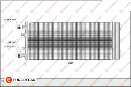 Eurorepar - Air Conditioning Condenser - 1610163380