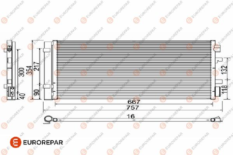 Eurorepar - Air Conditioning Condenser - 1618099780