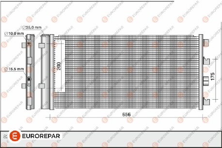 Eurorepar - Air Conditioning Condenser - 1618100180