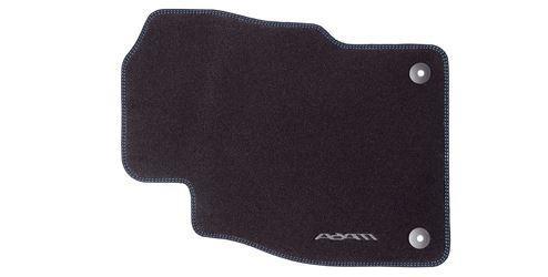 Vauxhall ADAM - Floor Mats - Carpet Velour - Black with Blue Stitching