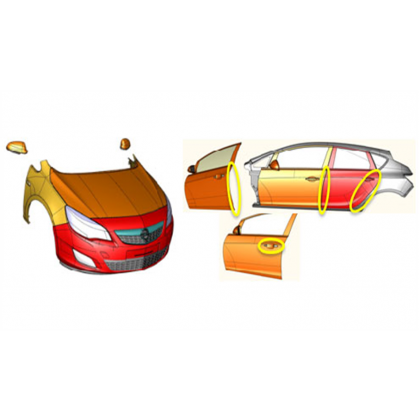 Vauxhall Adam Scratch Dent Chip Loading Bumper Protection Film - Front