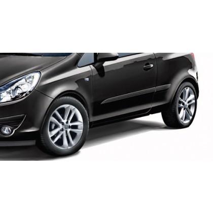 Vauxhall Corsa D 3-dr Body Side Protection Moulding Kit - Saphire Black