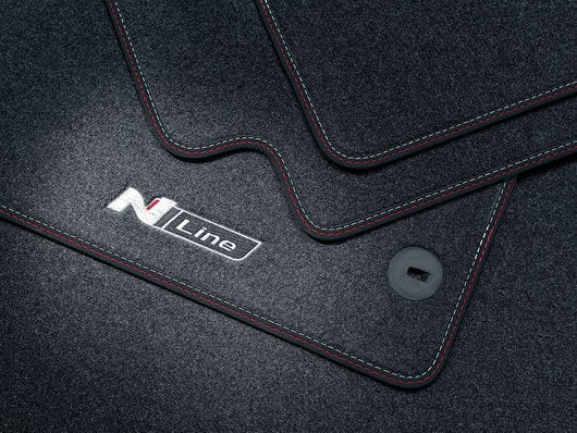 Hyundai Set Of Four Floor Mats, Velour - Compact N Line i20