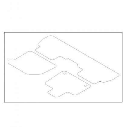 Vauxhall Combo Cargo All Weather Mud Floor Mats Set - Rubber - Jet Black