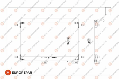 Eurorepar - Air Conditioning Condenser - E163366