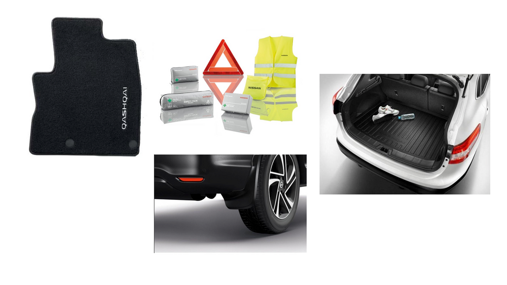 Nissan Qashqai 2021 (J12) - Protection Pack (Mats/Trunk liner/Mudflaps/Safety Kit)