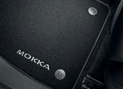 Vauxhall Mokka X Footwell Floor Mats - Velour Carpet - Jet Black