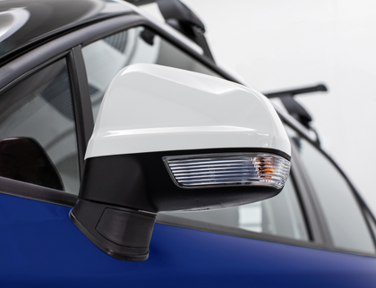 MG White Mirror Caps LH