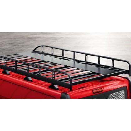 Vauxhall Vivaro B Roof Rack Tray Walkway - Steel Black - L2H1 swing doors