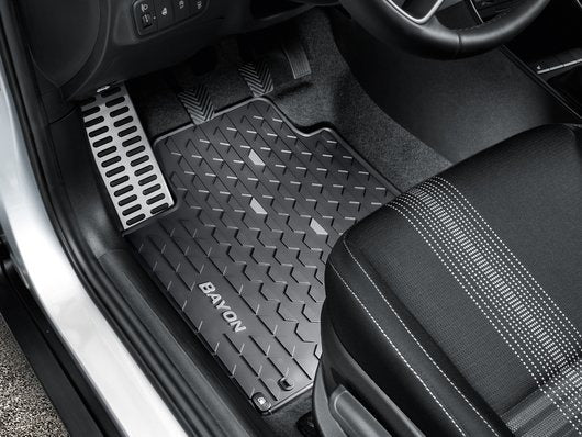 Hyundai Floor Mats, All Weather, With Grey Accent - BAYON
