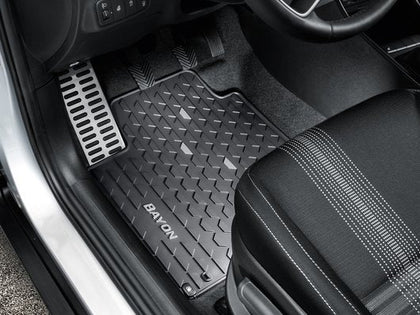 Hyundai Floor Mats, All Weather, With Grey Accent - BAYON