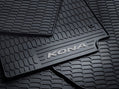Hyundai Floor Mats, All Weather With Grey Accent- KONA Hybrid