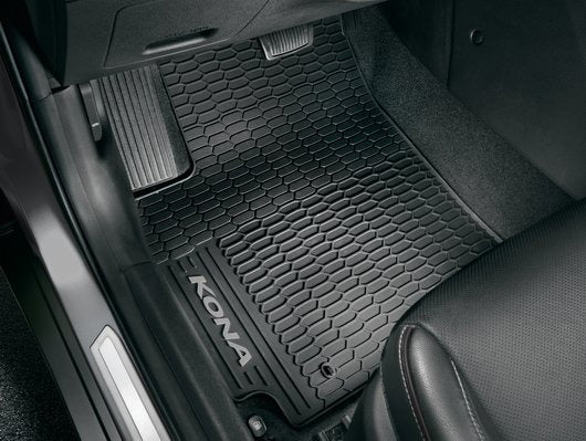 Hyundai Floor Mats, All Weather, With Grey Accent - KONA